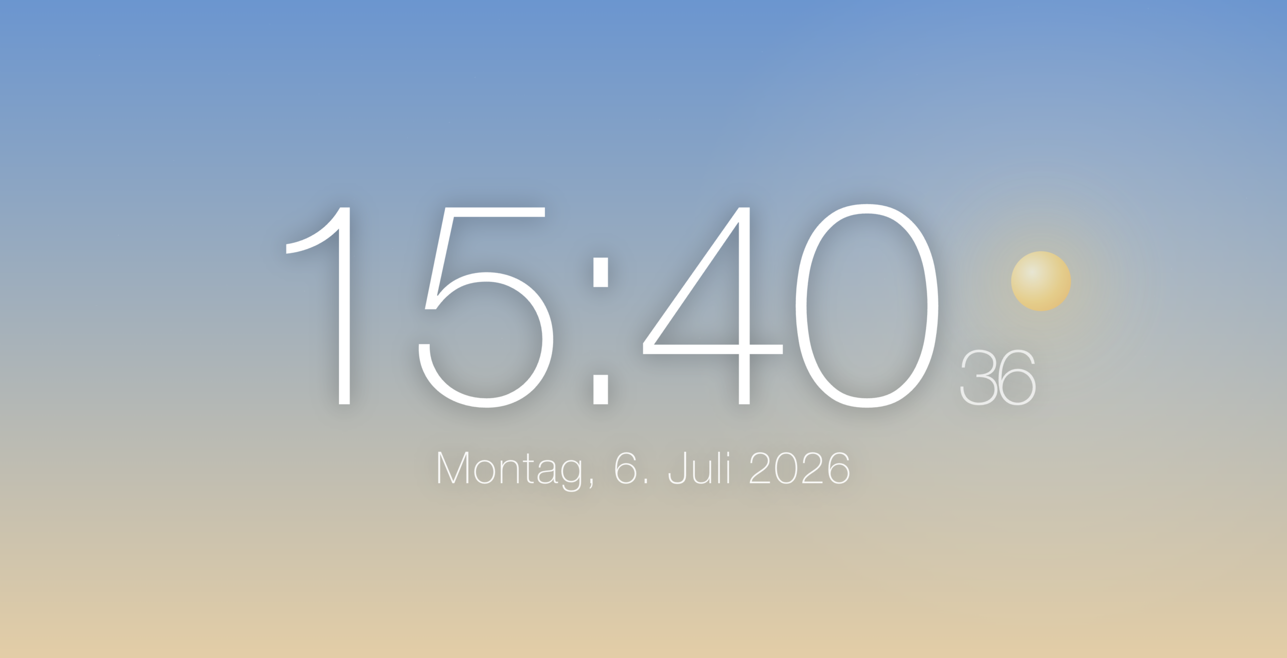 Echtzeit-Uhr Modul für Wartezimmer-TV